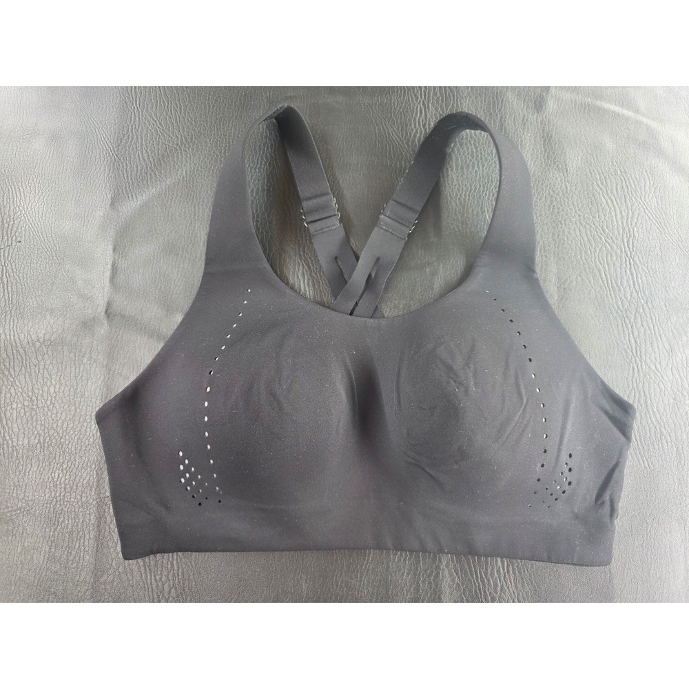 Lululemon Run Times Bra Black High Support Sports Bra 36C LW2AY3S